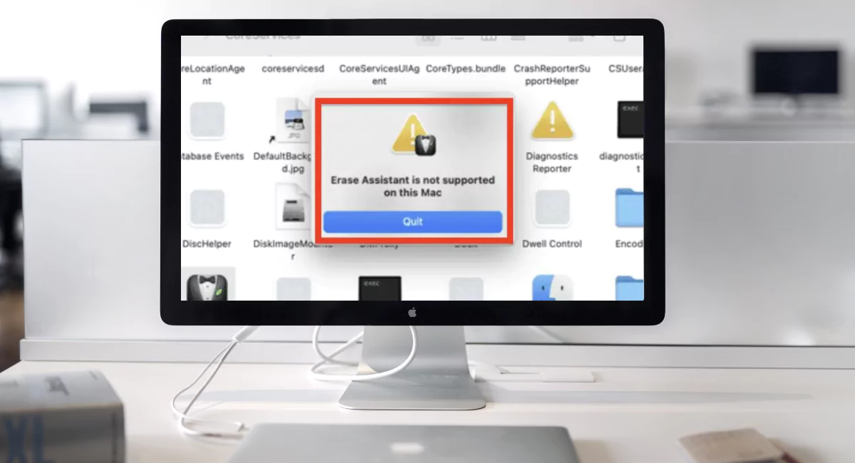 How To Fix Erase Assistant Is Not Supported On This Mac Error